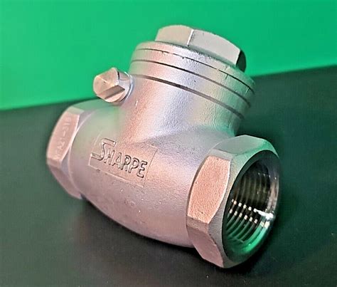 1 Sharpe 316 Stainless Steel 200 WOG Threaded Swing Check Valve