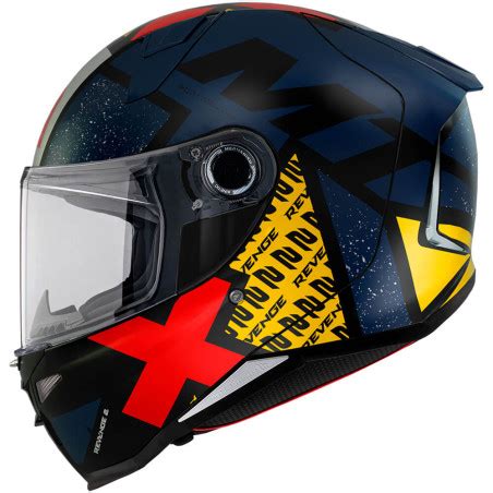 CASCO MT REVENGE 2 LIGHT COLOR Blanco Azul Rojo TALLA S