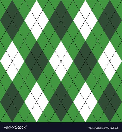 7416 - st patricks day argyle Royalty Free Vector Image