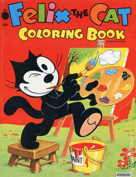 Felix The Cat Coloring Book 1965 Saalfield Publishing Co Comic Books