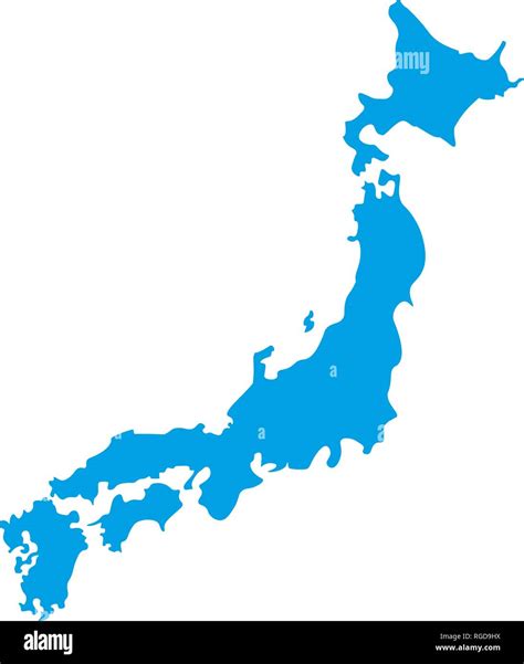 Map Of Japan Outline Silhouette Of Japan Map Vector Illustration