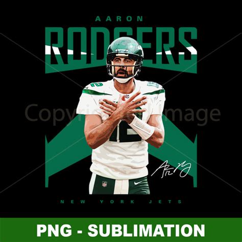 Aaron Rodgers Jets - Exclusive Sublimation PNG Digital Downl - Inspire ...