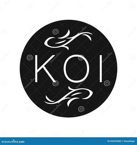 Japanese Koi Logo Template Koi Fishes Logo Luck Prosperity And Good