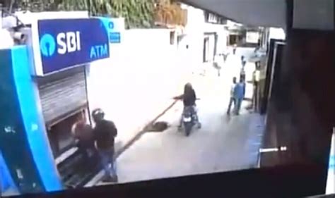 Watch Guard Foils Robbery By Two Bikers At Sbi Atm In Majra Dabas Of