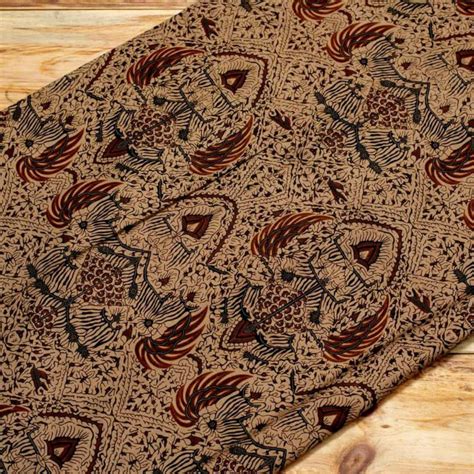 Jual Bahan Kain Batik Pekalongan Bahan Katun Prima Halus Warna Coklat