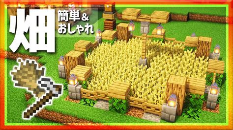 【マイクラ実況】水流で作物を自動収穫！超簡単に作れておしゃれな畑の作り方｜ごをクラ2023【マインクラフト】 4 Youtube