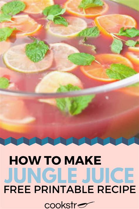 Jungle Juice Recipe Jungle Juice Party Juice Recipe Mixed Drinks