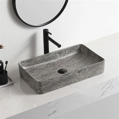 Rectangular Marble Sink Handwaschbecken Pattern Process Vessel Washtub