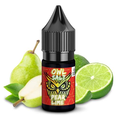 Pear Lime Liquid E Zigarette Nikotinsalzliquid 10 Ml OWL SALT OVE 5 49