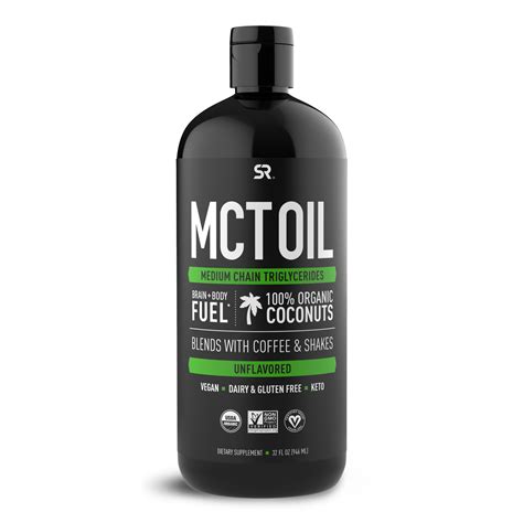 Sports Research Organic Mct Oil Medium Chain Triglycerides Unflavored