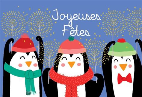 Carte No L Joyeuses F Tes C Cile Drevon Joyeuses F Tes Pingouins