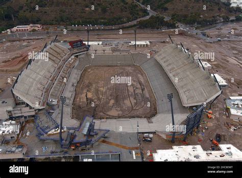 An Aerial View Of The Snapdragon Stadium Construction Site On The