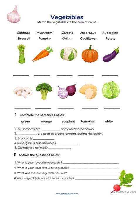 Free Printable Vegetables Worksheet Kiddoworksheets, 53% OFF