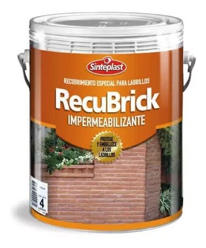 Recubrick Impregnante Ladrillos Sinteplast 20lt Color Incoloro