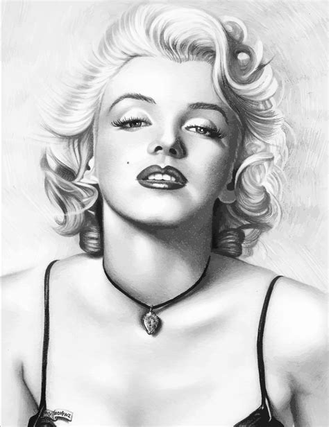 Marilyn Monroe Pencil Sketch Clip Art Library