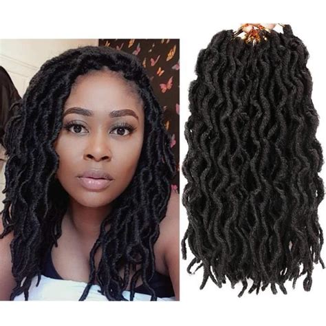 6 Paquets Faux Locs Crochet Braids 12 Pouces Locks Crochet Braids