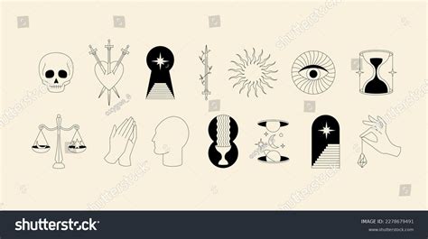 Vector Design Linear Template Logos Emblems Stock Vector Royalty Free