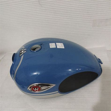 Jual Tangki Bensin Fuel Tank Biru Blue Kawasaki W 175 SE Original