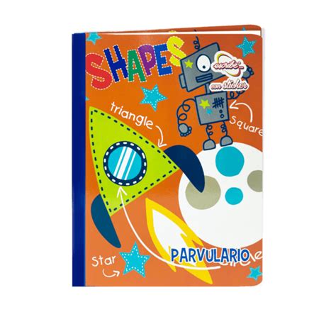 Cuadernos Cosidos Parvulario Con Sticker 100 Hojas 1 Linea Escribe