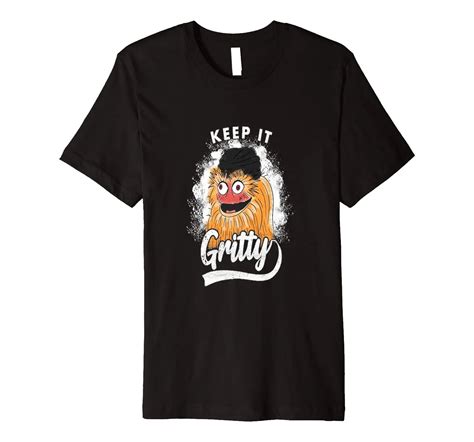 Halten Es Gritty Maskottchen Lustige Schwarz T Shirt Cartoon T Hemd