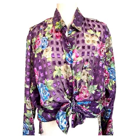 BonWorth Tops Vintage Bonworth Sheer Floral Polyester Top Poshmark