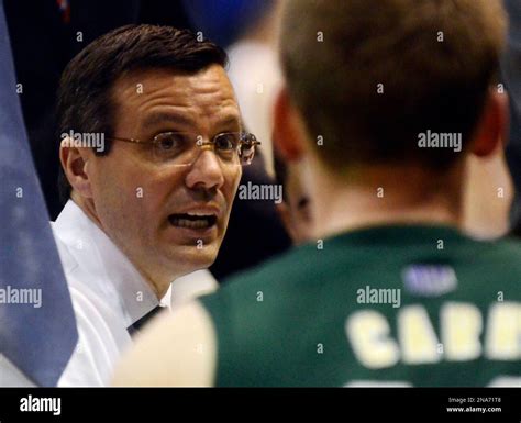 Colorado State head coach Tim Miles talks with his players during an ...