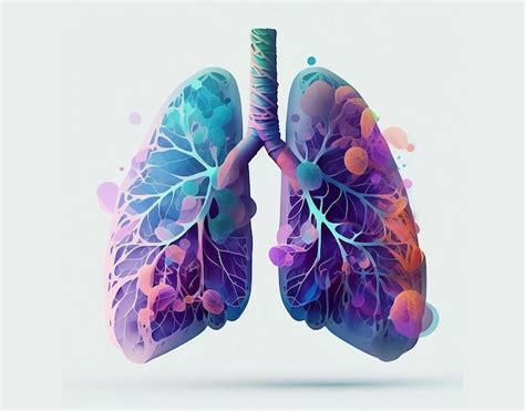 Rgano Interno Humano Con Pulmones Foto Premium