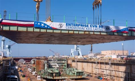 Uss Enterprise Cvn 80 Born As A Historic Legacy Of Us Aircraft Carrier Ceremonial Keel Laying