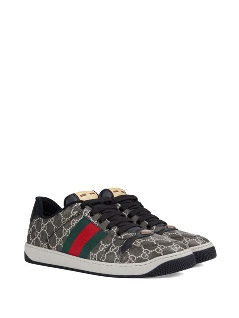 Gucci Screener Lace Up Sneakers Farfetch