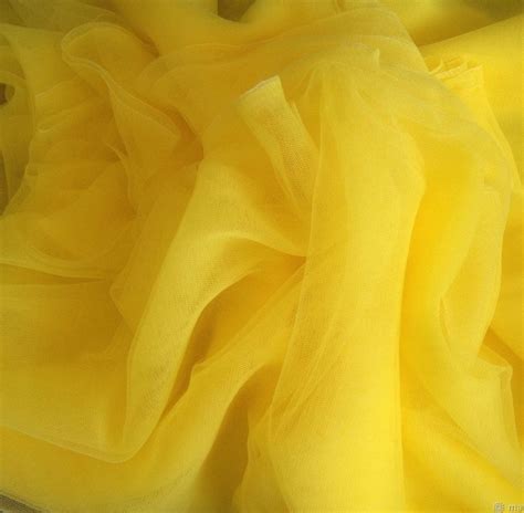 Yellow Soft Tulle Extra Wide M In Stretch Tulle Etsy