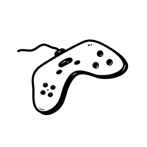 Premium Vector | Retro game console hand drawn retro vibe doodle kids
