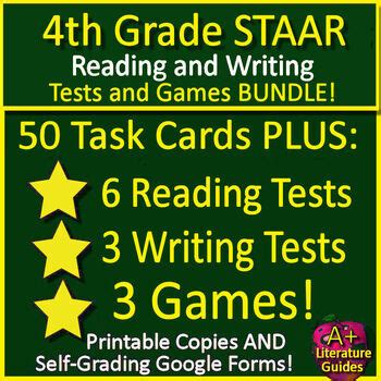 4th Grade STAAR New Item Types BUNDLE Reading Writing Task Cards