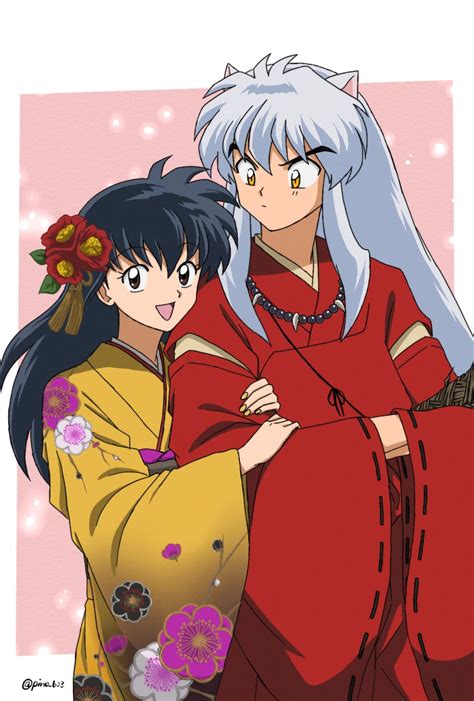 Inuyasha And Higurashi Kagome Inuyasha Drawn By Pinoko Pnk623