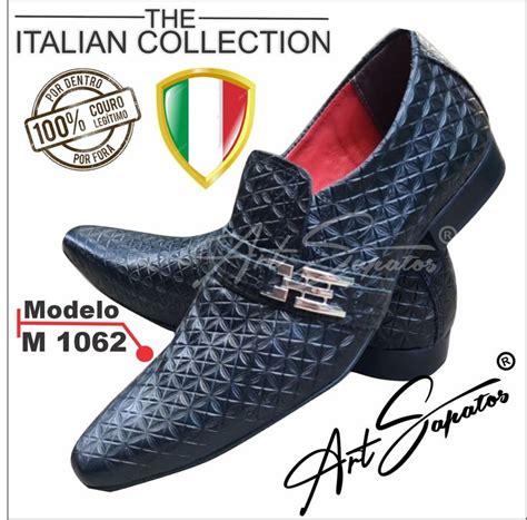 Lançamento Agosto 2021 Italian Collection Sapato Masculino em Couro