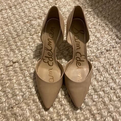Sam Edelman Nude Patent Leather D Orsay Pump Gem