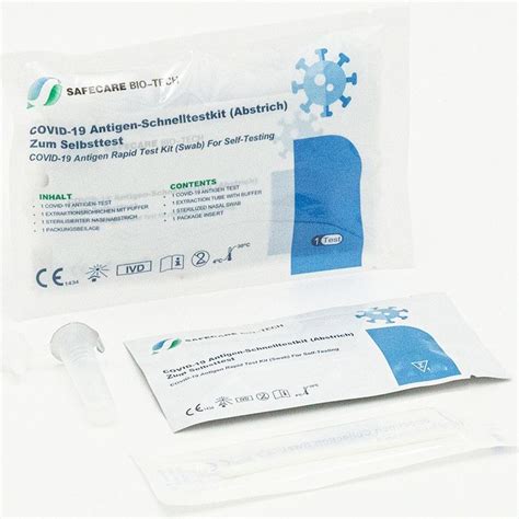 Safecare Bio Tech Safecare Laien Nasal Test Mit Ce Antigen Test