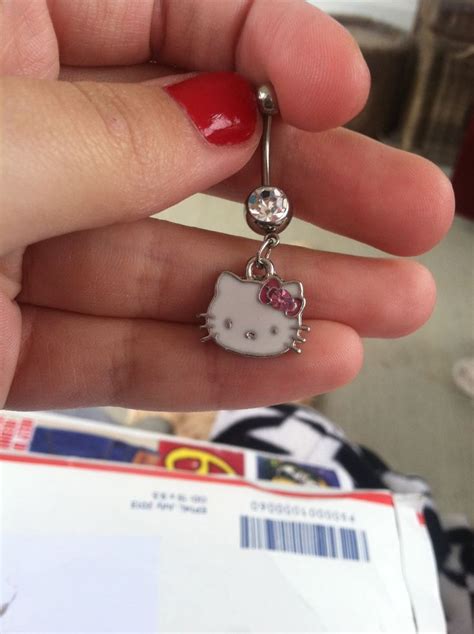 Xan Got Me A Hello Kitty Belly Button Ring Belly Piercing Jewelry