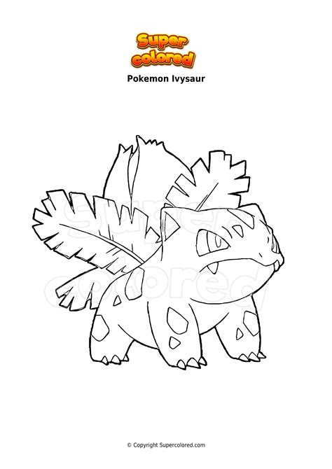 Pokemon Ivysaur Coloring Pages