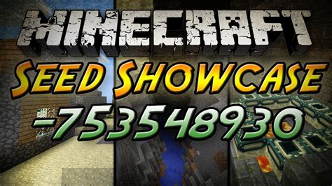 Minecraft Seed Showcase 753548930 Village Ravines Stronghold And More Youtube