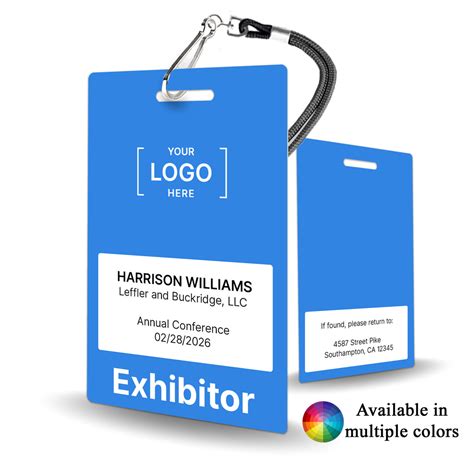 Professional Exhibitor Badge Custom Design Badgesmith