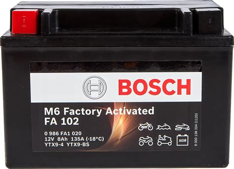 Bosch Fa Agm Motorradbatterie V A Ah Geeignet F R