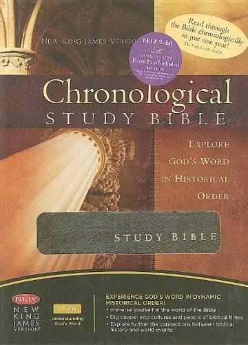 Chronological Study Bible: King James Version Chronical Study Bible Mahogany Genuine Leather by ...