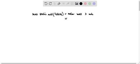 Solved Calculate The Molar Mass Of Oxalic Acid Dihydrate Hzcz Hzo