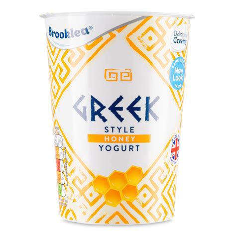 Greek Style Honey Yogurt 450g Brooklea Aldiie