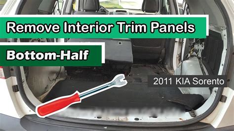 Remove Interior Trim Panels Bottom Half 2011 KIA Sorento YouTube