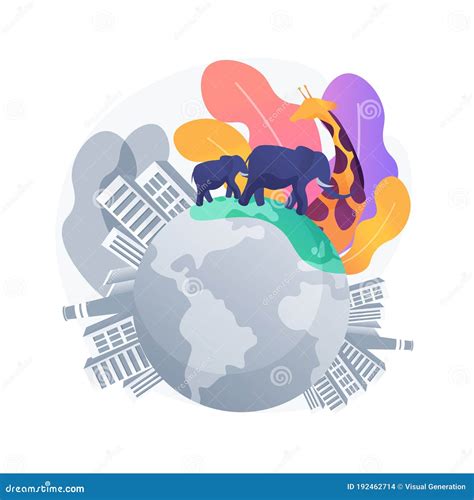 Habitat Loss for Wild Animals Abstract Concept Vector Illustration ...