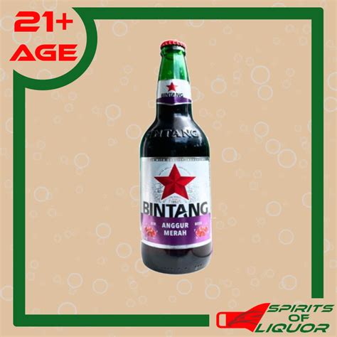 Jual Bintang Anggur Merah Pint 620ml 1 Dus Isi 12 Botol Shopee