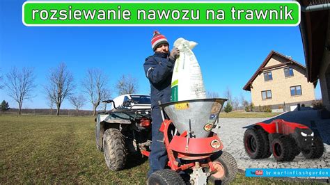 Rozsiewanie Nawozu Na Trawnik Youtube