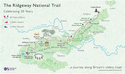 map   ridgeway national trail britains oldest road