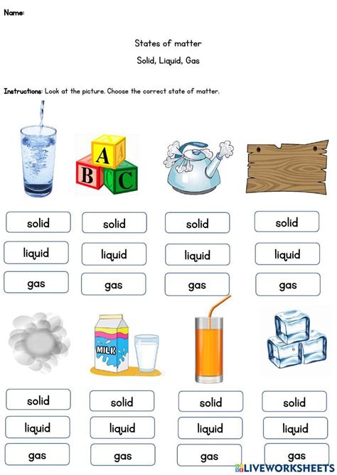 States Of Matter Worksheet By Math And Science Lover Worksheets Library